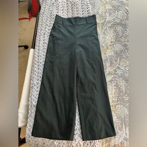 Green Zara wide leg pants